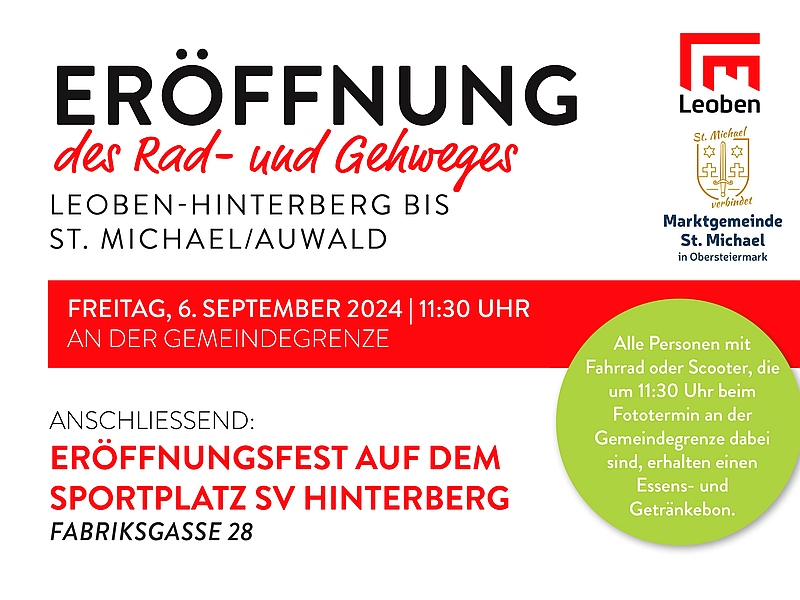 Eröffnung Rad-und Gehweg